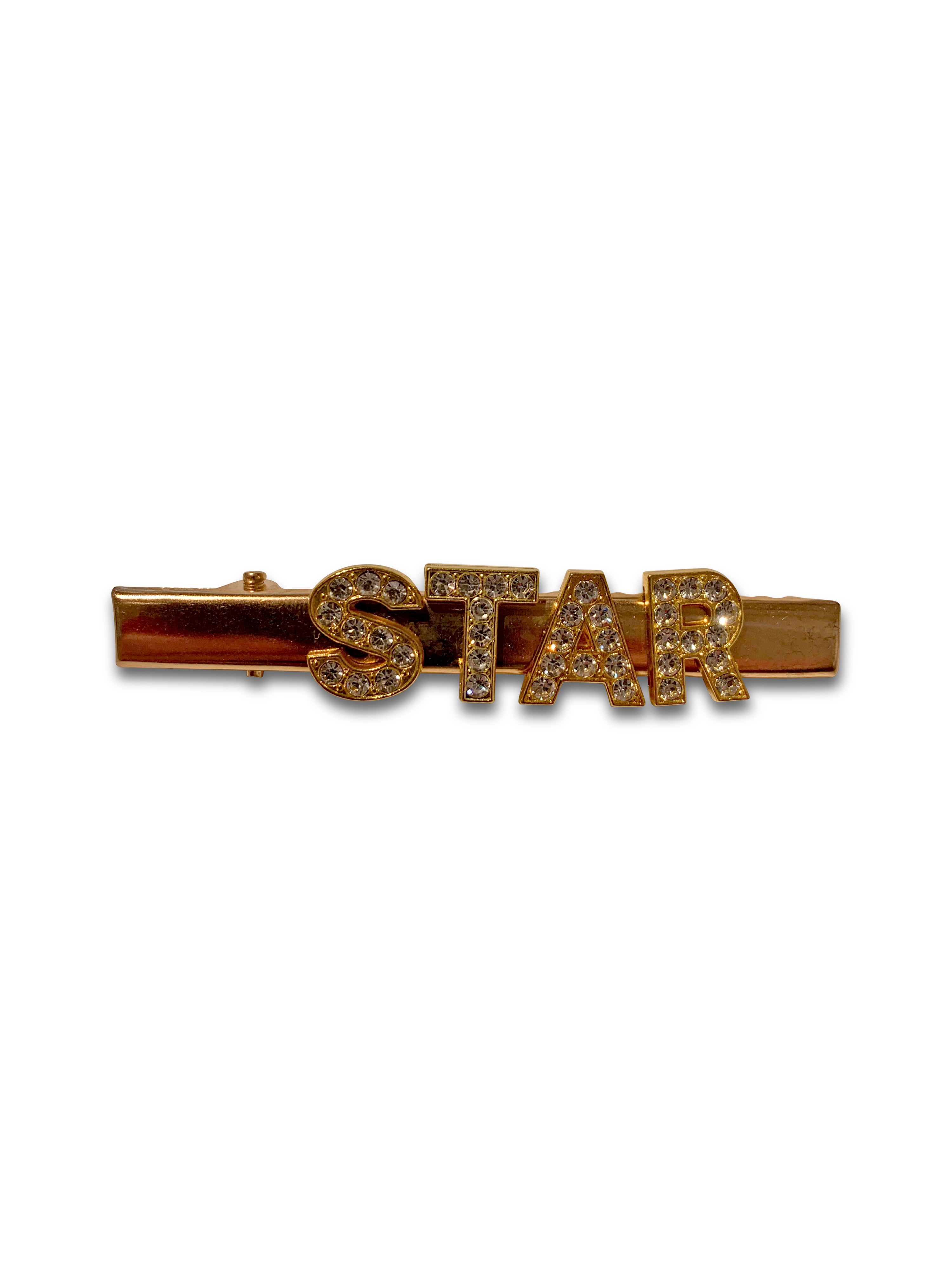 Diamante letter aligator slide clip