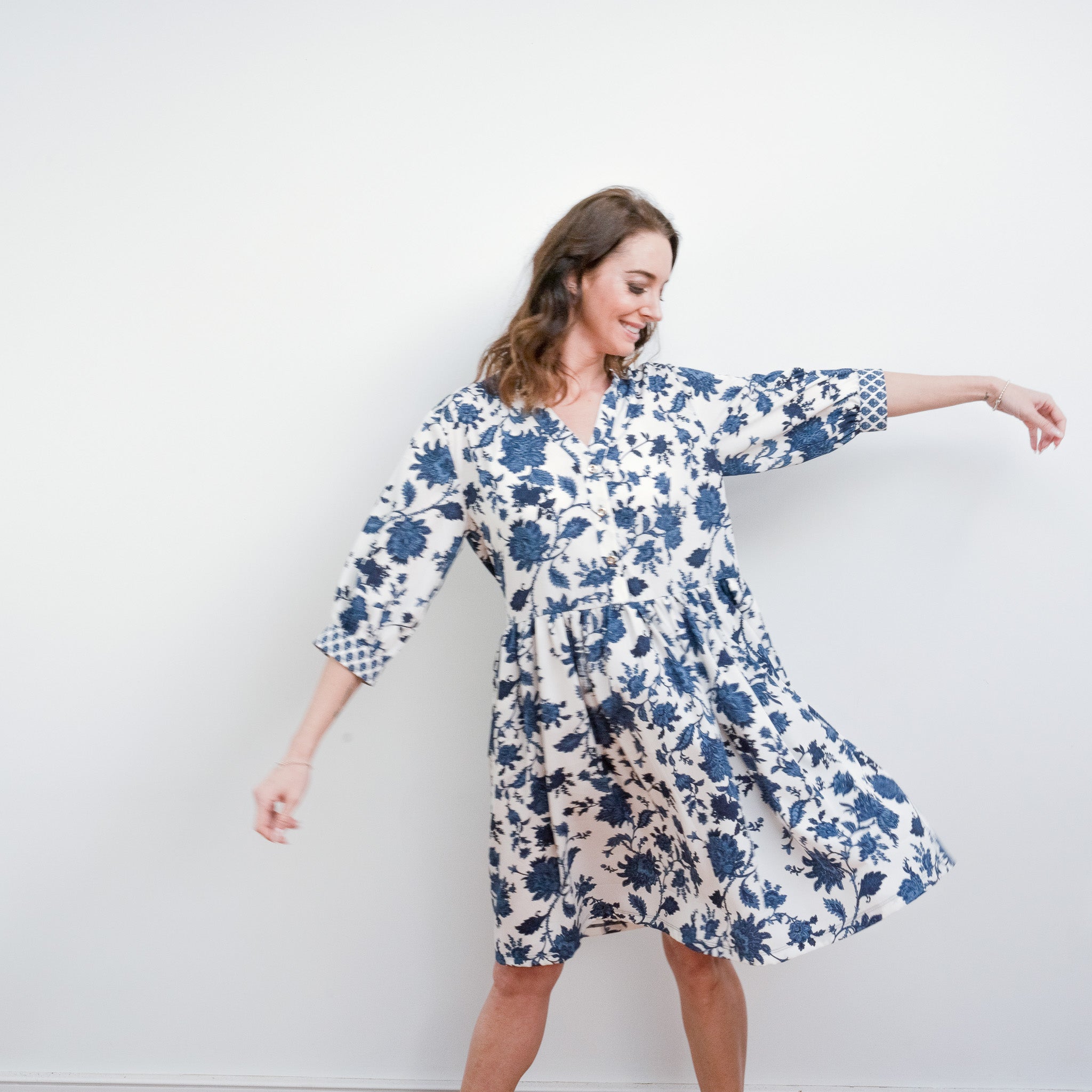 White skater shirt dress sale