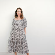 Ausus -Butterfly Print Maxi Dress