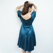 Ausus - True Teal Maxi Dress back view