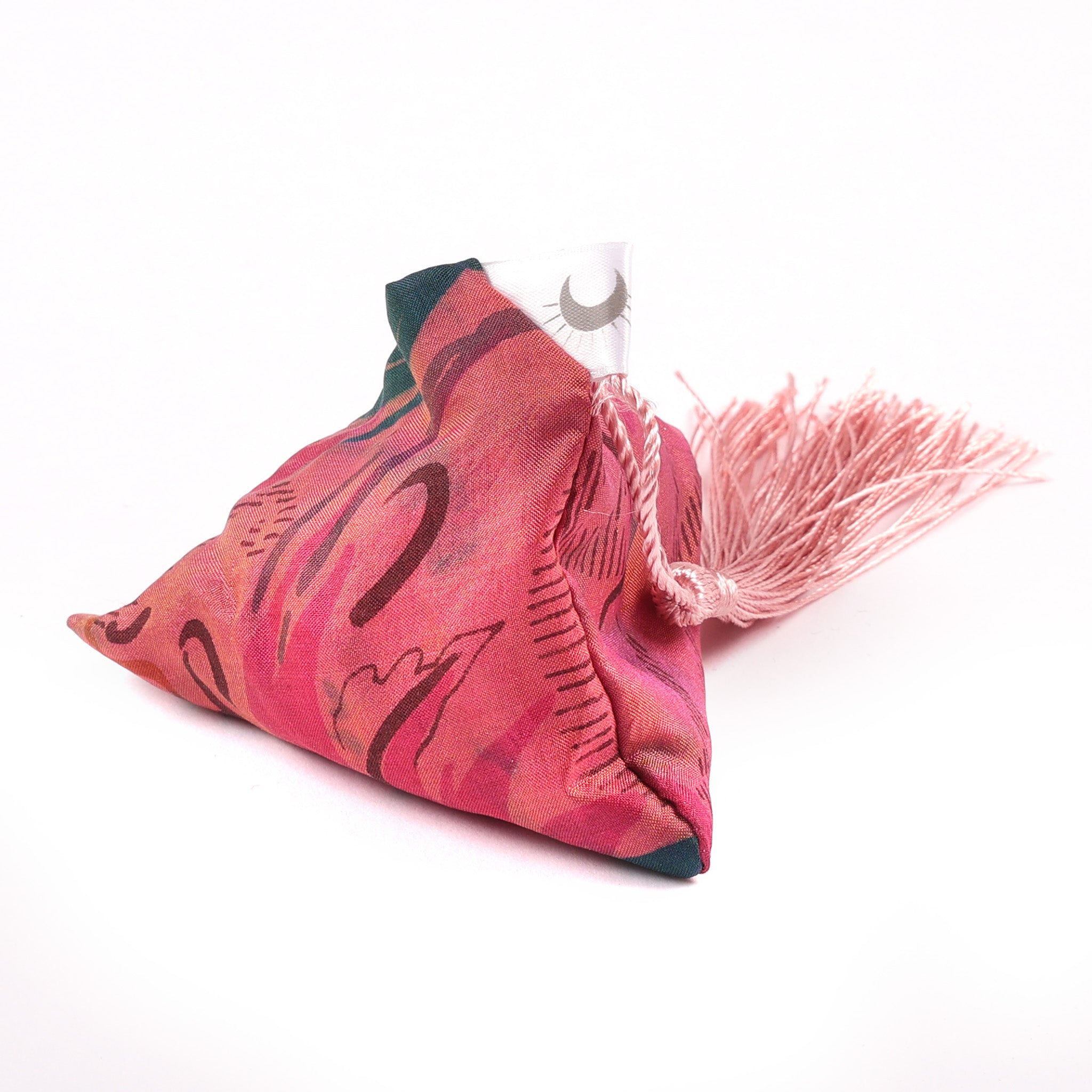 pink vintage silk sari lavender bag