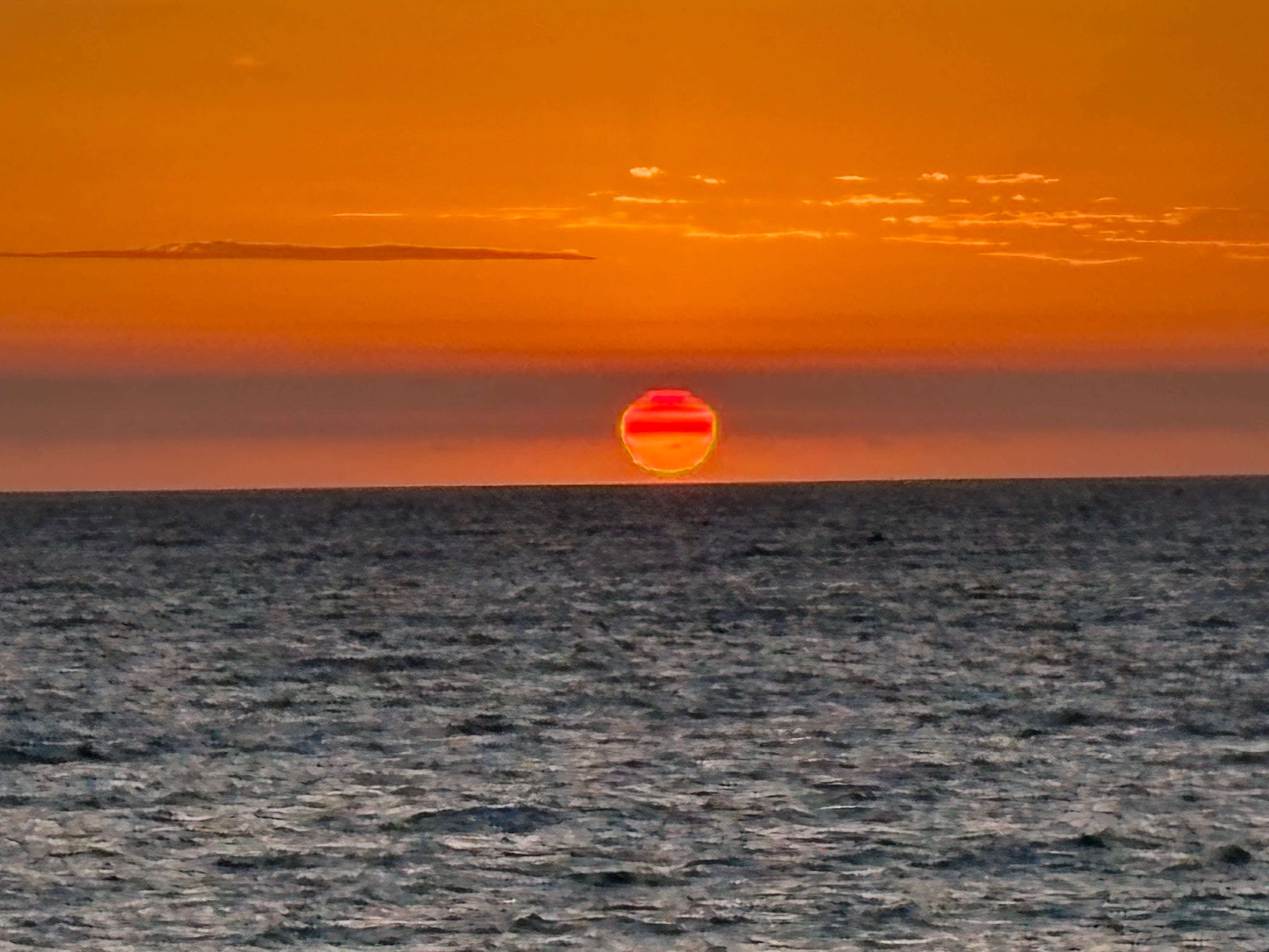 Sunset on Bright beach Adelaide Australia