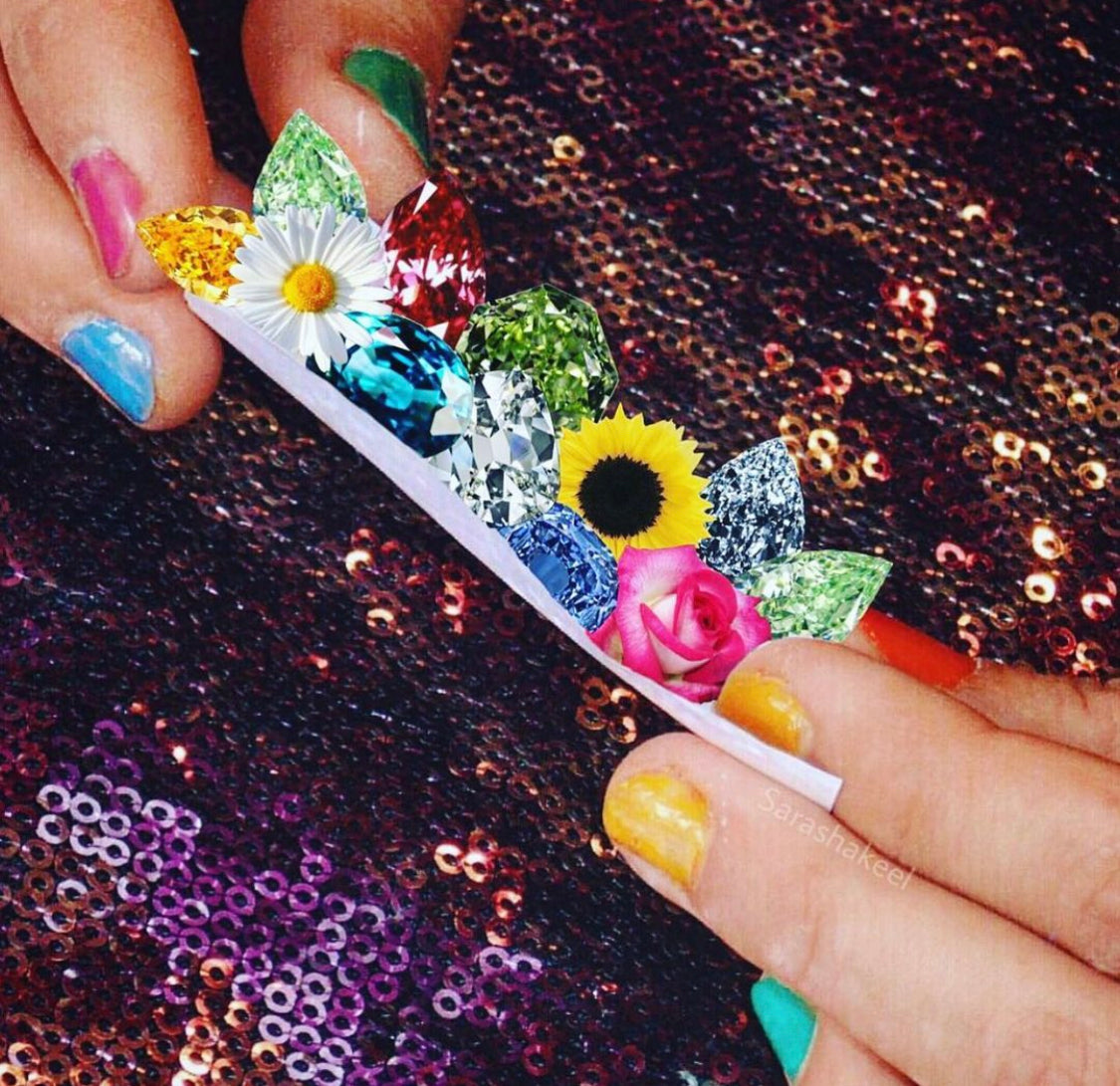 Will up being made with flowers and gems