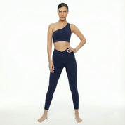 Ribbed One-Shoulder Activewear Many Front view