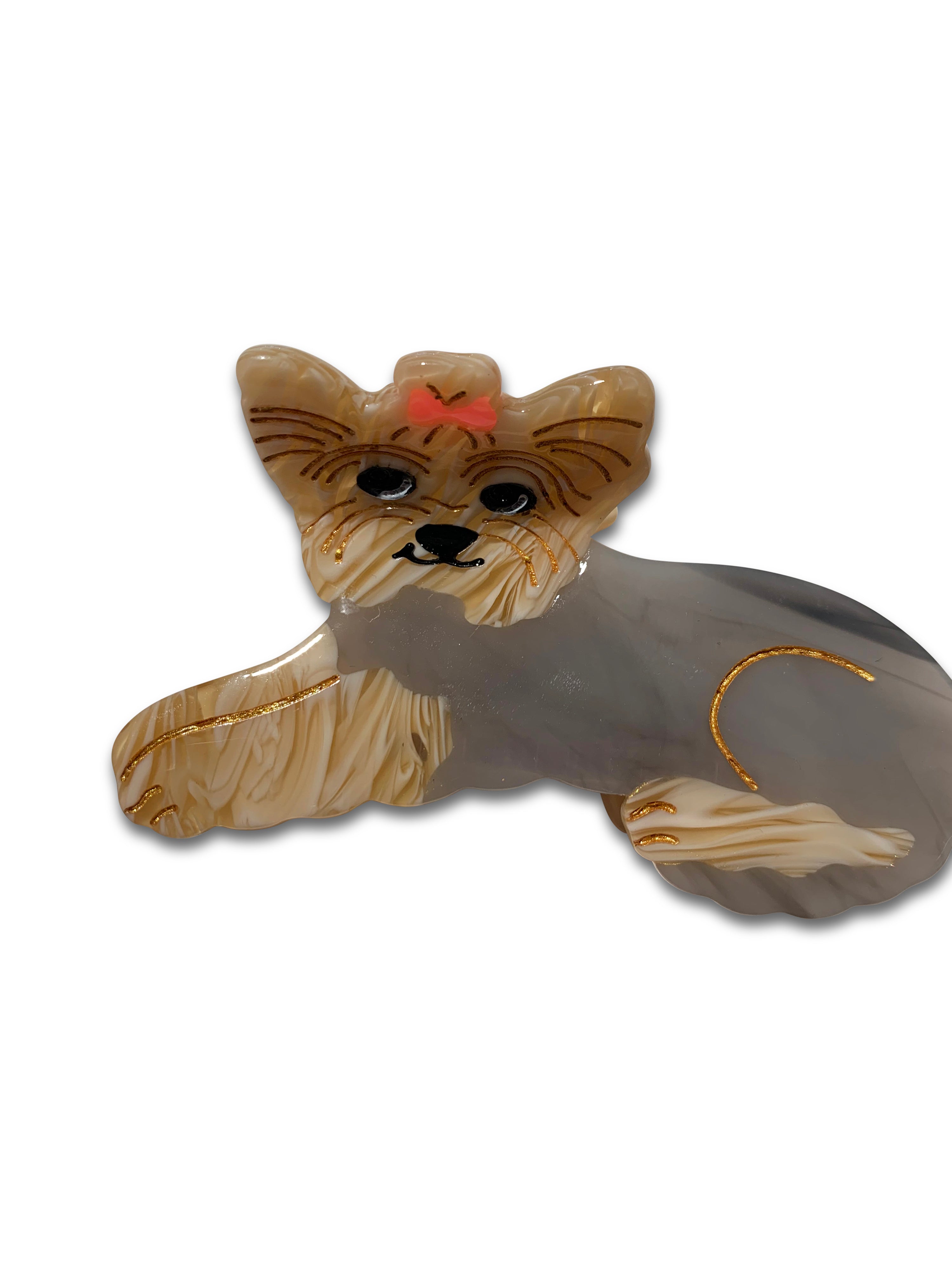 Yorkie Hair Claw