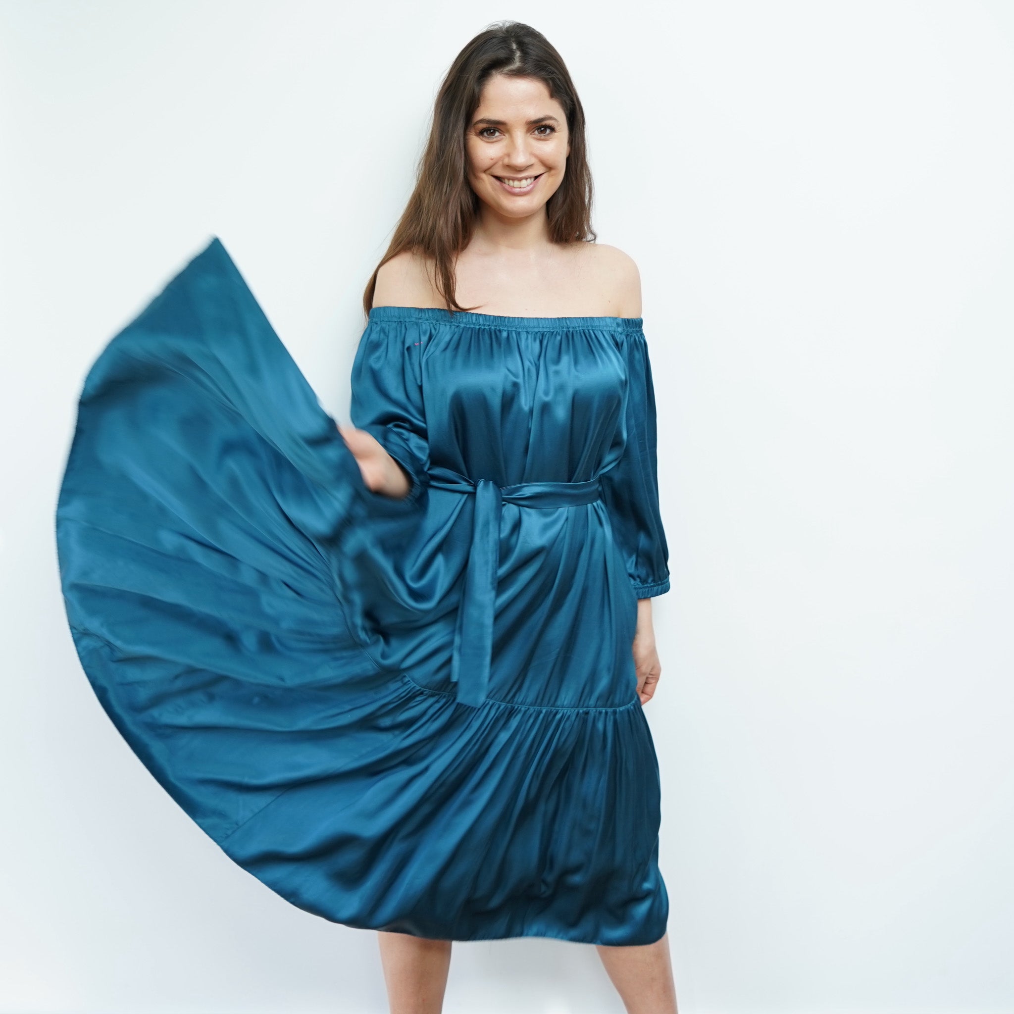 Ausus - True Teal Maxi Dress