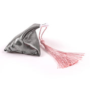 metallic silver lavender bag